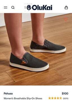 OluKai Pehuea Women's Breathable Slip-On Sneakers-Women’s 6.5